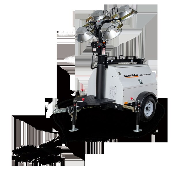 Mobile Light Tower, 6kW, Metal Halide, Vertical